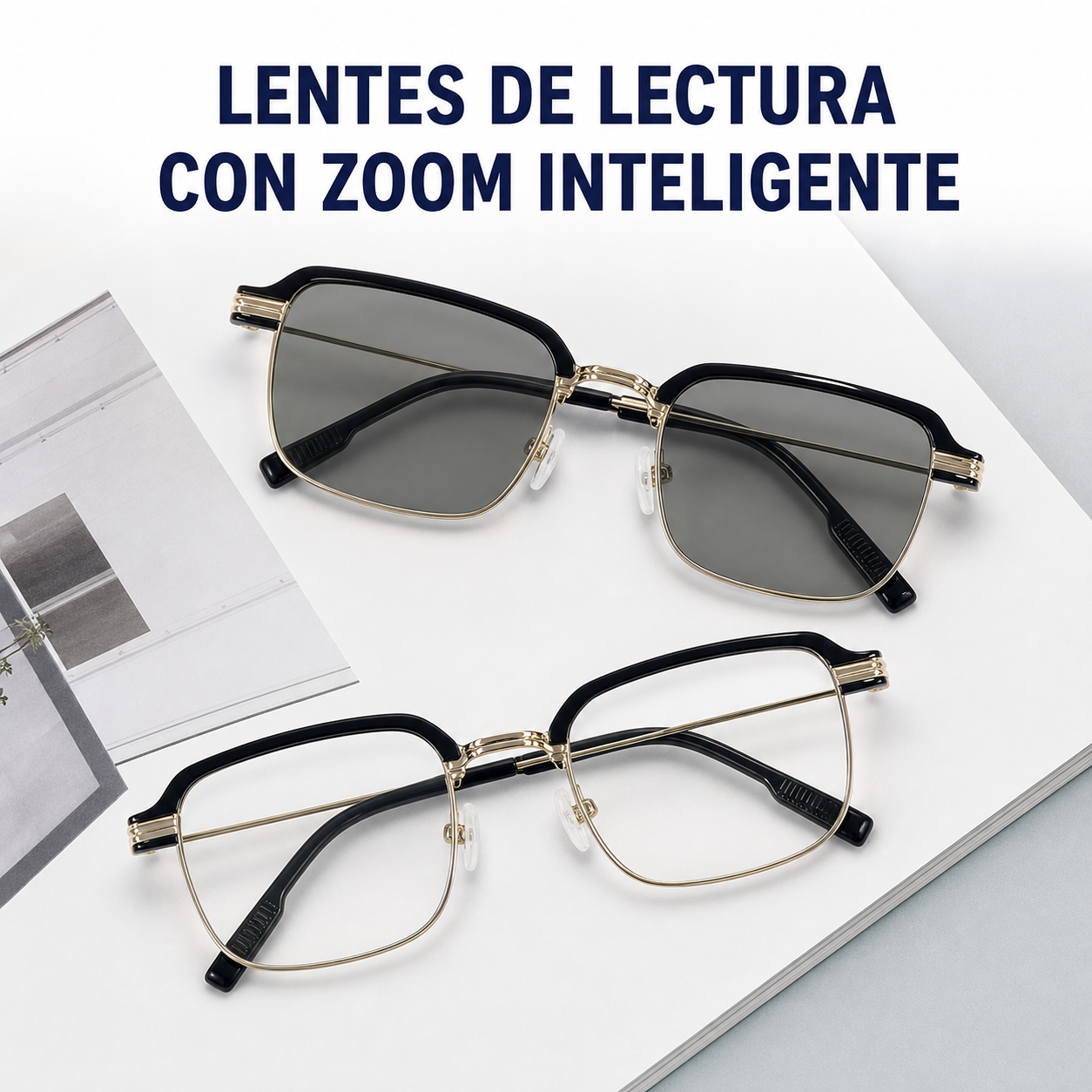 Lentes de Lectura Fotocromáticos con zoom inteligente