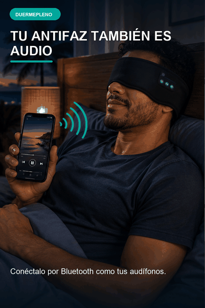 DuermePleno funciona como audio Bluetooth con bocinas planas