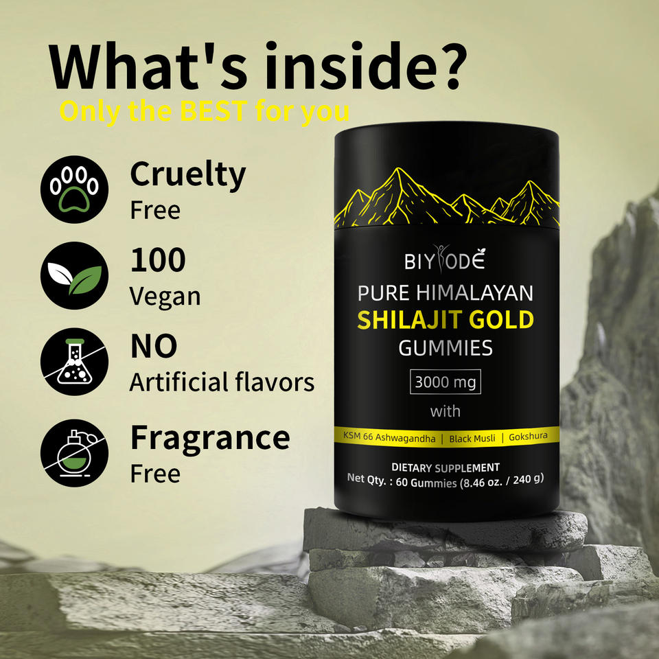 Ingredientes de las gomitas Shilajit Gold