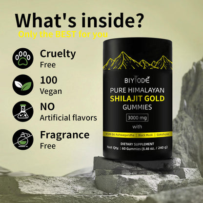 Ingredientes de las gomitas Shilajit Gold
